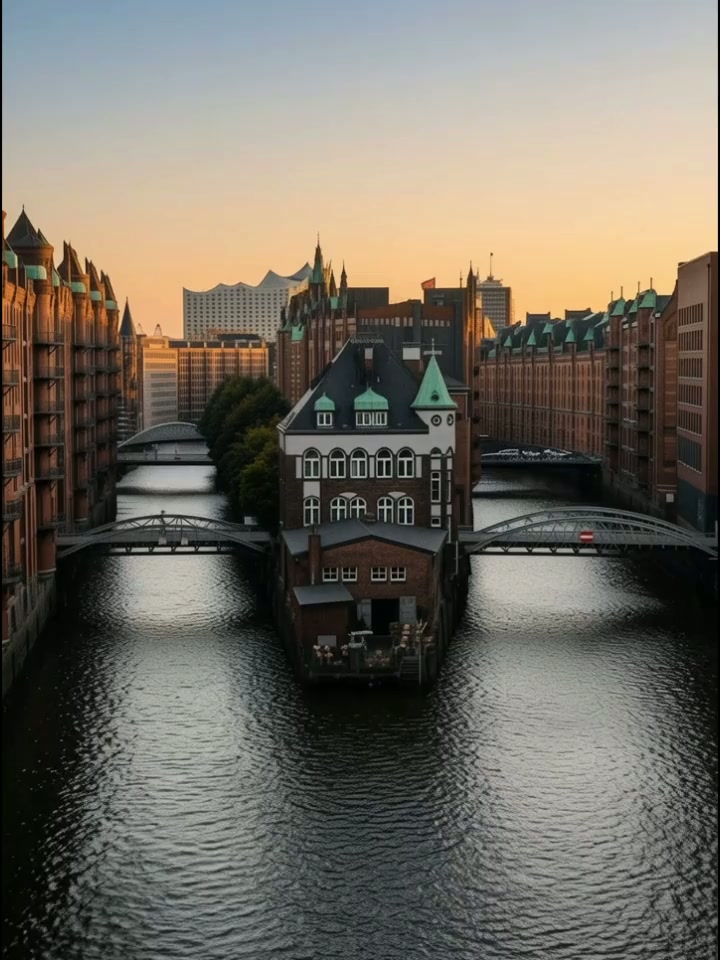 Blick über die Hamburger Innenstadt mit Alster