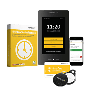 timeCard Zeiterfassungs App und DATEV Schnitstelle