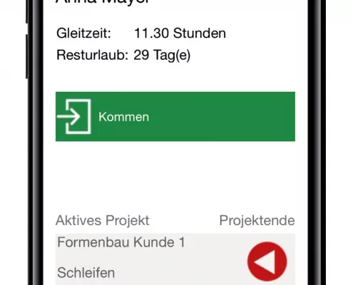 Zeiterfassungs-App mit GPS