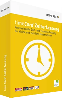 its Verpackung timeCard Zeiterfassung hell ohne Schatten Reiner-SCT Partner timeCard 10 ist eine neue Zeiterfassungs-Version für Hamburg und Schleswig Flensburg